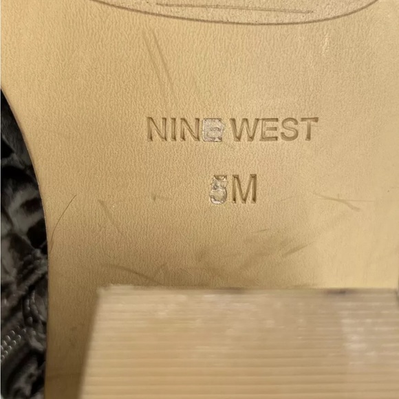 Nine West Womens Spencer Pointed Toe Ankle Booties Side Zip Animal Print Sz 5M - Picture 9 of 12